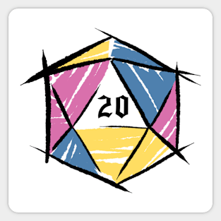 Pan Pride Dice Sticker